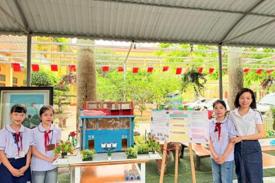 TRIỂN LÃM Ý TƯỞNG SÁNG TẠO STEM VÀ VIẾT CHỮ ĐẸP CỦA CỤM 10